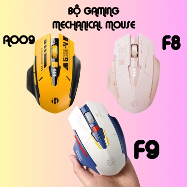 Chuột Gaming Không Dây Maxcotech Inphic F8 Pink 2.400 DPI, Sạc Pin, Chống Ồn, Wireless USB 2.4G - Giá 163.000₫