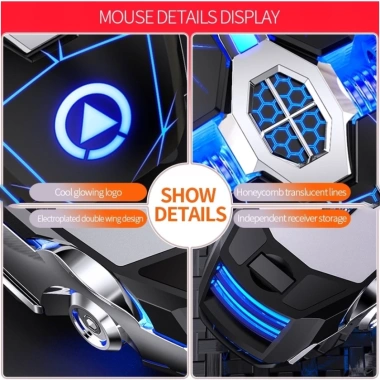 Chuột Gaming Không Dây YINOIAO A7 LED Đổi Màu, DPI 3.600, Giá 169k - Hiệu Năng Cao