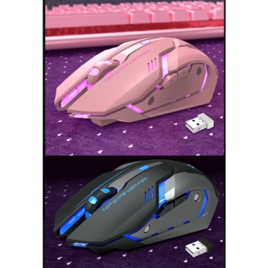 Chuột Gaming T1 Không Dây 2.4g Quang Học - Chạy Êm, Tiện Dụng, Giá 125k