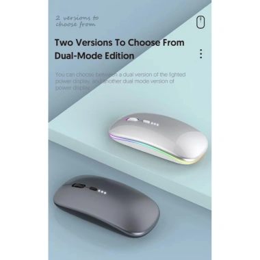 Chuột không dây 2 chế độ 2.4G và Bluetooth 5.2, Pin sạc Type C, giá 120.000₫