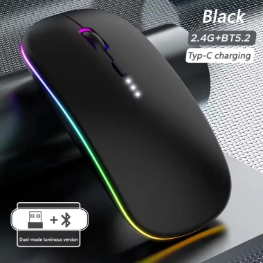 Chuột không dây 2 chế độ 2.4G và Bluetooth 5.2, Pin sạc Type C, giá 120.000₫ 10 Chuột không dây 2 chế độ 2.4G và Bluetooth 5.2, Pin sạc Type C, giá 120.000₫ 10