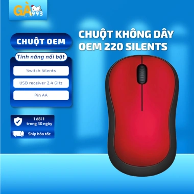 Chuột không dây 2.4GHz nhỏ gọn, thiết kế tiện dùng - Giá chỉ 58.000₫