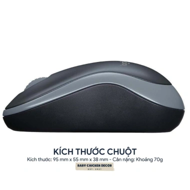 Chuột không dây 2.4GHz nhỏ gọn, thiết kế tiện dùng - Giá chỉ 58.000₫