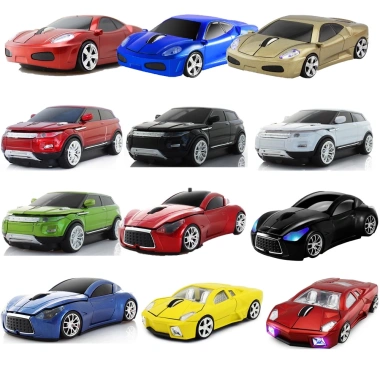Chuột không dây 3D hình xe hơi 2.4GHz USB chơi game máy tính, giá chỉ 143.000đ