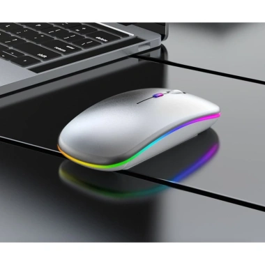 Chuột không dây A2 LED, không tiếng ồn, bền, tầm 10m – 2 phiên bản thường & Bluetooth, chỉ 88.000₫