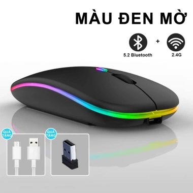 Chuột không dây A2 LED, không tiếng ồn, bền, tầm 10m – 2 phiên bản thường & Bluetooth, chỉ 88.000₫ 10 Chuột không dây A2 LED, không tiếng ồn, bền, tầm 10m – 2 phiên bản thường & Bluetooth, chỉ 88.000₫ 10