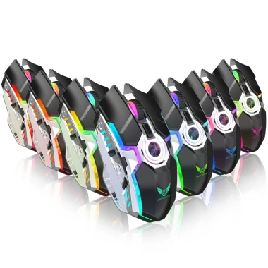 Chuột không dây A5Pro BATOTECH LED RGB 7 phím gaming, pin sạc 3 tuần - 289.000₫