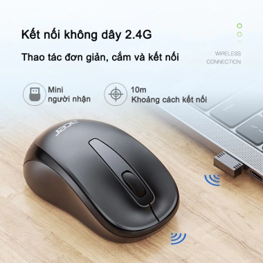 Chuột Không Dây Acer 2.4GHz Click Êm Không Ồn, Nhạy, Mỏng Nhẹ, Dùng Cho Laptop MAC – 89.000₫ 2
