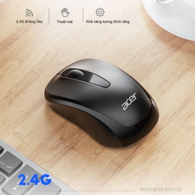 Chuột Không Dây Acer 2.4GHz Click Êm Không Ồn, Nhạy, Mỏng Nhẹ, Dùng Cho Laptop MAC – 89.000₫ 6