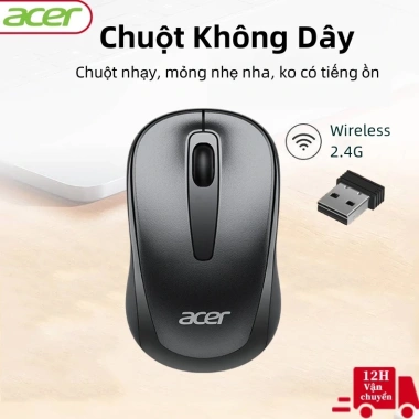 Chuột Không Dây Acer 2.4GHz Click Êm Không Ồn, Nhạy, Mỏng Nhẹ, Dùng Cho Laptop MAC – 89.000₫ 9