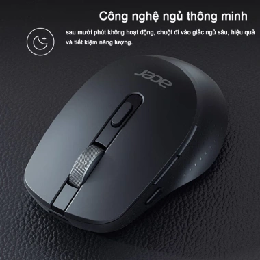 Chuột không dây Acer Bluetooth 2.4GHz click êm, tương thích Mac, giá ưu đãi 165.620
