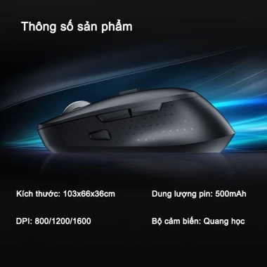 Chuột không dây Acer Bluetooth 2.4GHz click êm, tương thích Mac, giá ưu đãi 165.620