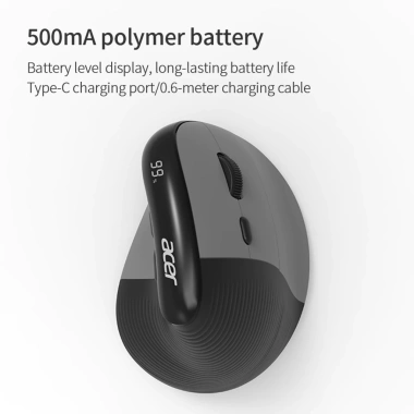 Chuột không dây Acer Bluetooth 5.0 + 2.4G, bấm im lặng 4.000 DPI, tiện dụng cho laptop MCBook - Giá chỉ 164.814 VND 2