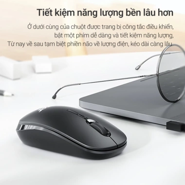 Chuột không dây Acer M153 2.4G - 3 tốc độ DPI, tắt tiếng, giá chỉ 99.000₫