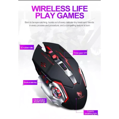 Chuột không dây Bluetooth 2 trong 1 2.4GHz - Chế độ im lặng, DPI 3 cấp, phù hợp game - Giá chỉ 214.500₫ 3