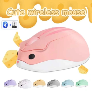 Chuột không dây Bluetooth 2.4G Hamster Design phát sáng – Văn phòng và game, chỉ 165k 2
