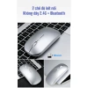 Chuột Không Dây Bluetooth 2.4G Pin Sạc LED RGB Siêu Mỏng Laptop PC Android iOS 9
