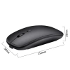 Chuột không dây Bluetooth + 2.4G, thiết kế Apple Slim, pin sạc, hỗ trợ 2 thiết bị - 129k 5