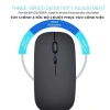 Chuột không dây Bluetooth + 2.4G, thiết kế Apple Slim, pin sạc, hỗ trợ 2 thiết bị - 129k 7