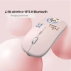 Chuột không dây Bluetooth 2.4GHz 1.000DPI Siêu im lặng, hoạt hình dễ thương cho PC, Laptop, MacBook, Game - Quà tặng 2