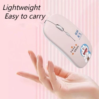 Chuột không dây Bluetooth 2.4GHz 1.000DPI Siêu im lặng, hoạt hình dễ thương cho PC, Laptop, MacBook, Game - Quà tặng 3 Chuột không dây Bluetooth 2.4GHz 1.000DPI Siêu im lặng, hoạt hình dễ thương cho PC, Laptop, MacBook, Game - Quà tặng 3