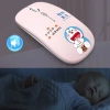 Chuột không dây Bluetooth 2.4GHz 1.000DPI Siêu im lặng, hoạt hình dễ thương cho PC, Laptop, MacBook, Game - Quà tặng 5
