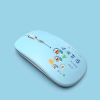 Chuột không dây Bluetooth 2.4GHz 1.000DPI Siêu im lặng, hoạt hình dễ thương cho PC, Laptop, MacBook, Game - Quà tặng 8