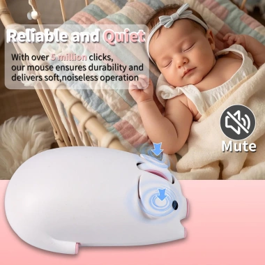 Chuột không dây Bluetooth 2.4GHz - Heo hồng 1.200 DPI, pin lâu, giá 242.000 4