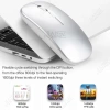 Chuột không dây Bluetooth 2.4GHz Quang học, sạc lại, siêu mỏng, im lặng cho laptop và tablet - Giá chỉ 73.700₫ 3