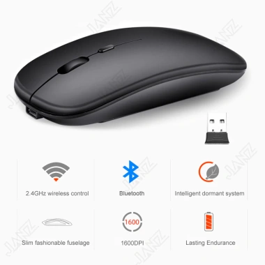 Chuột không dây Bluetooth 2.4GHz Quang học, sạc lại, siêu mỏng, im lặng cho laptop và tablet - Giá chỉ 73.700₫ 7 Chuột không dây Bluetooth 2.4GHz Quang học, sạc lại, siêu mỏng, im lặng cho laptop và tablet - Giá chỉ 73.700₫ 7