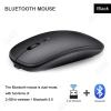 Chuột không dây Bluetooth 2.4GHz Quang học, sạc lại, siêu mỏng, im lặng cho laptop và tablet - Giá chỉ 73.700₫ 9