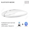 Chuột không dây Bluetooth 2.4GHz Quang học, sạc lại, siêu mỏng, im lặng cho laptop và tablet - Giá chỉ 73.700₫ 10