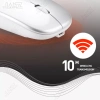 Chuột không dây Bluetooth 5.0 2.4GHz, sạc lại USB‑C – dùng cho PC, laptop, điện thoại, chỉ 75.900₫ 2