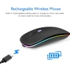 Chuột không dây Bluetooth A2 Pin sạc click không tiếng ồn tầm 10‑20m giá 44.120₫ 5