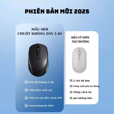 Chuột Không Dây Bluetooth A6 CoreX – Chống ồn, Pin sạc, 2 chế độ kết nối, Dùng cho Laptop‑PC, Giá chỉ 159.000₫