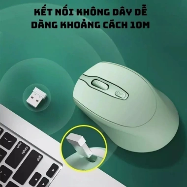 Chuột Không Dây Bluetooth A6 CoreX – Chống ồn, Pin sạc, 2 chế độ kết nối, Dùng cho Laptop‑PC, Giá chỉ 159.000₫