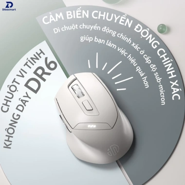 Chuột Không Dây Bluetooth DIBESMART Inphic DR6 – Pin sạc, 3 chế độ kết nối, giảm giá 175k 2