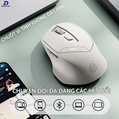 Chuột Không Dây Bluetooth DIBESMART Inphic DR6 – Pin sạc, 3 chế độ kết nối, giảm giá 175k 4