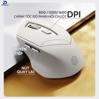 Chuột Không Dây Bluetooth DIBESMART Inphic DR6 – Pin sạc, 3 chế độ kết nối, giảm giá 175k 7