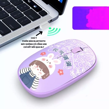 Chuột Không Dây Bluetooth DPI 1.200 Nhỏ Gọn Siêu Xinh Giá 59k Cho Laptop và TV 10 Chuột Không Dây Bluetooth DPI 1.200 Nhỏ Gọn Siêu Xinh Giá 59k Cho Laptop và TV 10