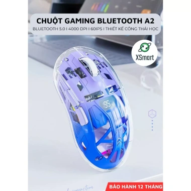 Chuột Không Dây Bluetooth Free Wolf A2 LED RGB 2 Mode Chip 3.212 Siêu Mượt 329k