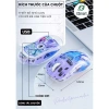 Chuột Không Dây Bluetooth Free Wolf A2 LED RGB 2 Mode Chip 3.212 Siêu Mượt 329k 8
