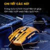 Chuột không dây Bluetooth INPHIC A9 6 nút tắt âm LED pin Gundam công thái học - 165k 8