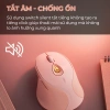 Chuột không dây Bluetooth INPHIC DR8 màu hồng, pin sạc, chống ồn - 238.000₫ 3