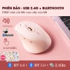 Chuột không dây Bluetooth INPHIC DR8 màu hồng, pin sạc, chống ồn - 238.000₫ 10
