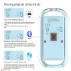 Chuột không dây Bluetooth LED, phím tắt giảm tiếng ồn, pin sạc 20 ngày – chỉ 179.000₫ 8