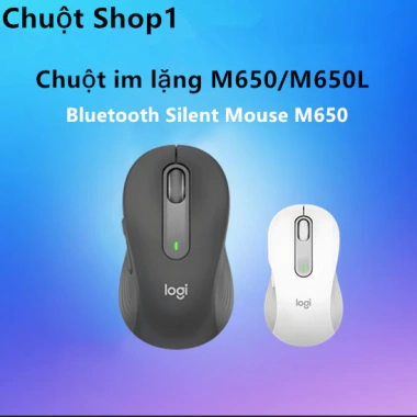 Chuột không dây Bluetooth Logitech M650/M650L - Im lặng, văn phòng, 325.000 VND