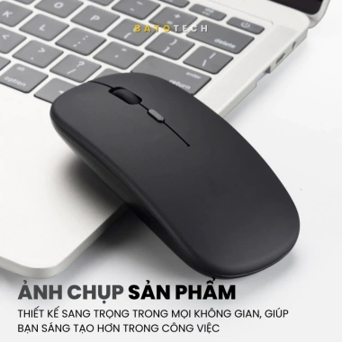 Chuột không dây Bluetooth M80 BATOTECH - 2 chế độ Bluetooth/Wireless, pin sạc 2 tháng, không ồn, giá 189k 3