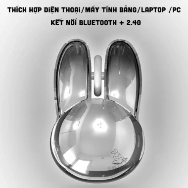 Chuột không dây Bluetooth MOFII M6 hình thỏ - Thiết kế mới độc đáo, hàng chính hãng 178.000₫