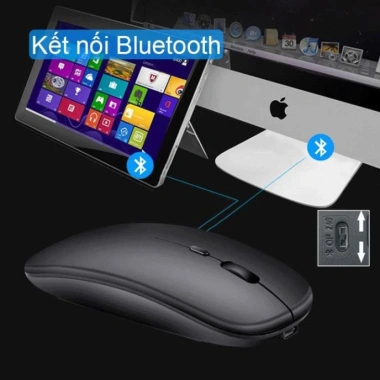 Chuột không dây Bluetooth PIX-LINK M90 siêu mỏng, tự sạc pin, chống ồn - 115.000₫
